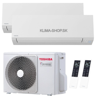 Klimatizácia Toshiba Shorai Edge white multisplit 2x 2,5kW + vonkajšia 4kW